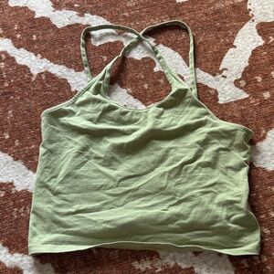 American Eagle Outfitters Green Crop Top